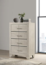 Trenton 4-drawer Bedroom Chest of Drawers Rustic Cream | Beige | Rustic Cream | 225065