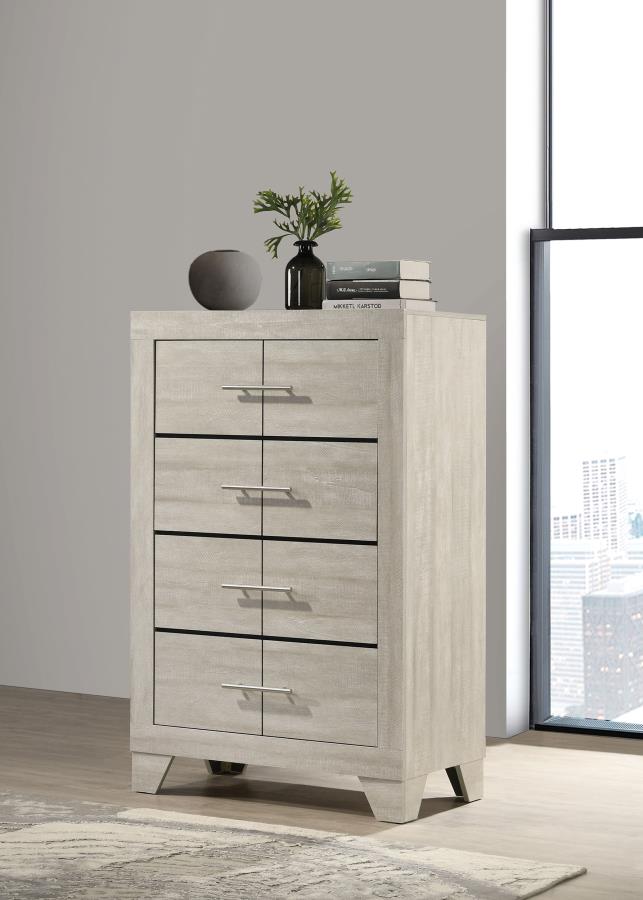 Trenton 4-drawer Bedroom Chest of Drawers Rustic Cream | Beige | Rustic Cream | 225065