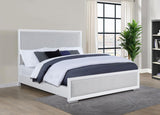 Gracemont 57-inch Eastern King Panel Bed Grey and White | White | 225071KE
