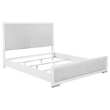 Gracemont 57-inch Eastern King Panel Bed Grey and White | White | 225071KE