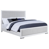 Gracemont 57-inch Eastern King Panel Bed Grey and White | White | 225071KE