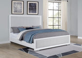 Gracemont 57-inch California King Panel Bed Grey and White | White | 225071KW