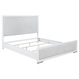 Gracemont 57-inch California King Panel Bed Grey and White | White | 225071KW