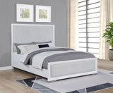 Gracemont 57-inch Queen Panel Bed Grey and White | Queen | White | 225071Q