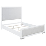 Gracemont 57-inch Queen Panel Bed Grey and White | Queen | White | 225071Q