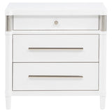 Gracemont 3-drawer Bedroom Nightstand Bedside Table White | White | 225072