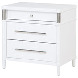 Gracemont 3-drawer Bedroom Nightstand Bedside Table White | White | 225072