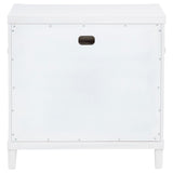 Gracemont 3-drawer Bedroom Nightstand Bedside Table White | White | 225072