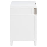 Gracemont 3-drawer Bedroom Nightstand Bedside Table White | White | 225072