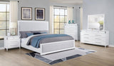 Gracemont 3-drawer Bedroom Nightstand Bedside Table White | White | 225072