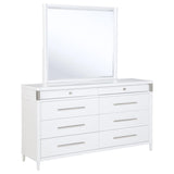 Gracemont 8-drawer Bedroom Dresser with Mirror White | White | 225073M