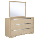 Ladera 6-drawer Bedroom Dresser and Mirror Light Elm | Beige | Light Elm | 225083M