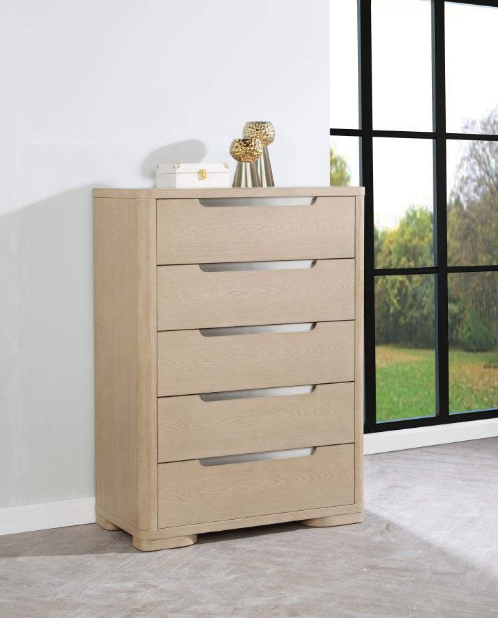Ladera 5-drawer Bedroom Chest of Drawers Light Elm | King | Brown | Light Elm | 225085