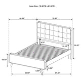 Robyn Wood Eastern King Platform Bed Light Ash | Beige | Light Ash | 225091KE