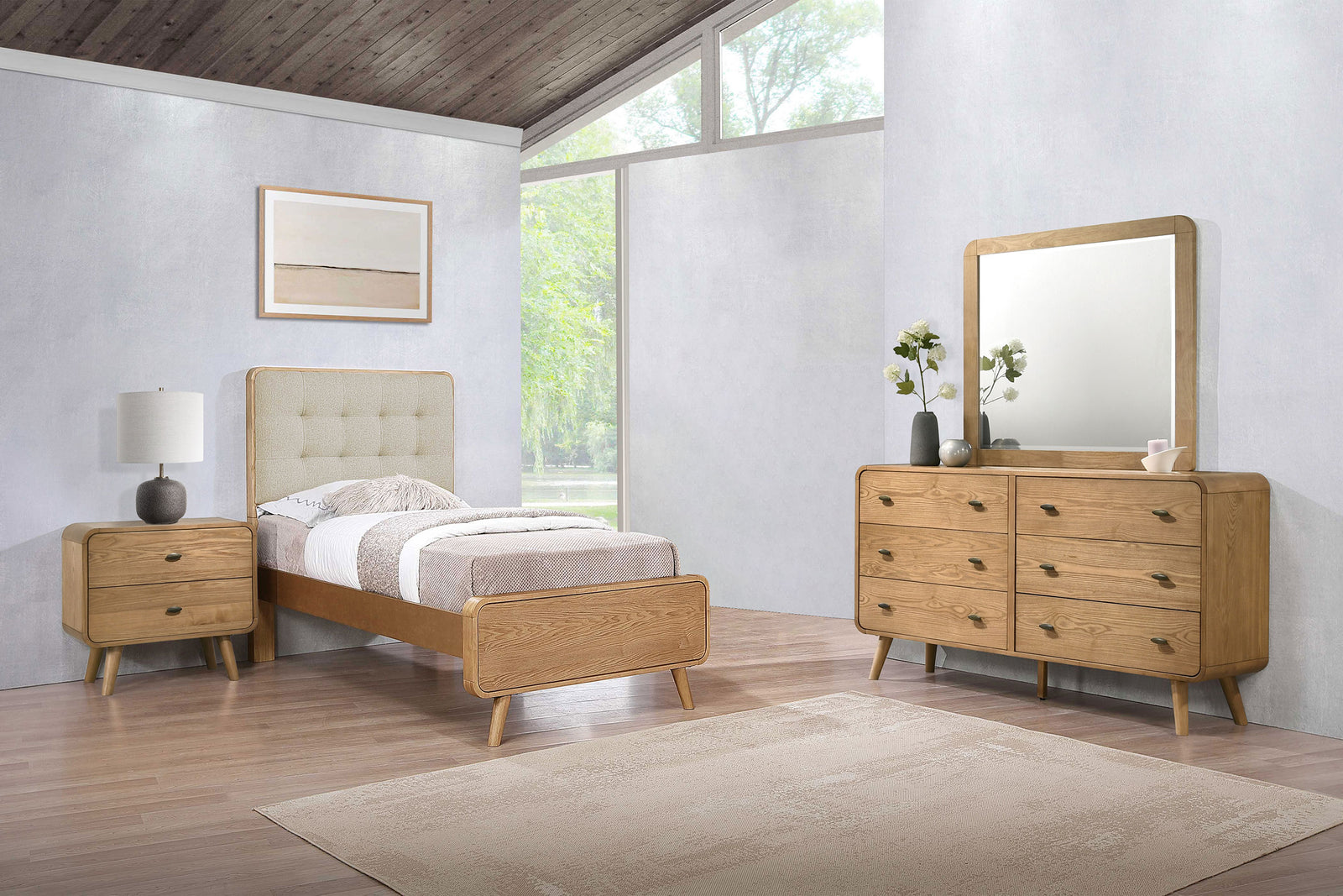 Robyn 4-piece Twin Bedroom Set Light Ash | Twin / 4-piece | 225091T-S4