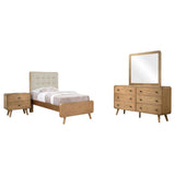 Robyn 4-piece Twin Bedroom Set Light Ash | Gallery | 225091T-S4 225091F-S4 225091Q-S4 225091KE-S4 225091KW-S4 225091T-S5 225091F-S5 225091Q-S5 225091KE-S5 225091KW-S5