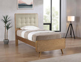 Robyn Wood Twin Platform Bed Light Ash | Twin | Beige | Light Ash | 225091T