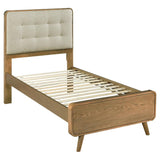 Robyn Wood Twin Platform Bed Light Ash | Twin | Beige | Light Ash | 225091T