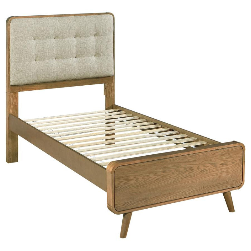Robyn Wood Platform Bed Light Ash
