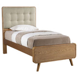 Robyn Wood Twin Platform Bed Light Ash | Twin | Beige | Light Ash | 225091T