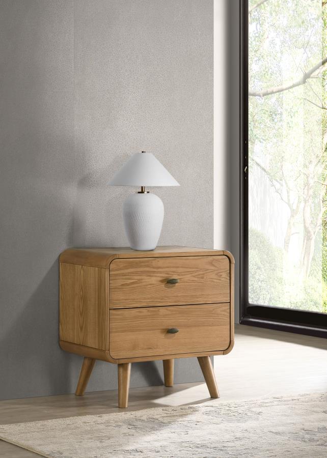 Robyn 2-drawer Nightstand Bedside Table Light Ash | Beige | Light Ash | 225092