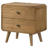 Robyn 2-drawer Nightstand Bedside Table Light Ash | Beige | Light Ash | 225092