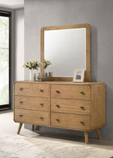 Robyn 6-drawer Bedroom Dresser and Mirror Light Ash | Brown | Light Ash | 225093M