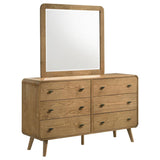 Robyn 6-drawer Bedroom Dresser and Mirror Light Ash | Brown | Light Ash | 225093M