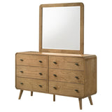 Robyn 6-drawer Bedroom Dresser and Mirror Light Ash | Brown | Light Ash | 225093M