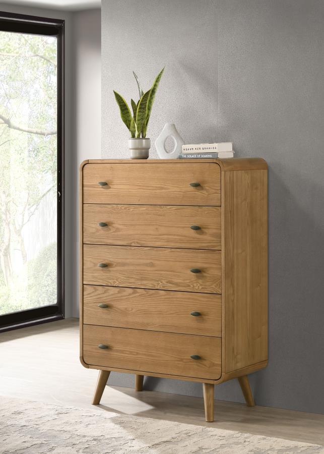 Robyn 5-drawer Bedroom Chest of Drawers Light Ash | Brown | Light Ash | 225095