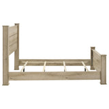 Oakglen 55-inch Eastern King Panel Bed Weathered Oak | Beige | Weathered Oak | 225101KE