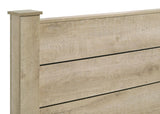 Oakglen 55-inch California King Panel Bed Weathered Oak | Beige | Weathered Oak | 225101KW