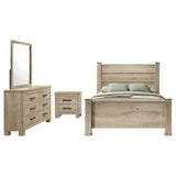 Oakglen 4-piece Queen Bedroom Set Weathered Oak | Gallery | 225101Q-S4 225101KE-S4 225101KW-S4 225101Q-S5 225101KE-S5 225101KW-S5