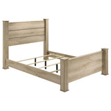 Oakglen 55-inch Queen Panel Bed Weathered Oak | Queen | Beige | Weathered Oak | 225101Q