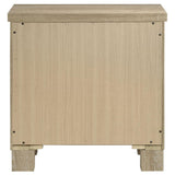 Oakglen 2-drawer Nightstand Bedside Table Weathered Oak | Beige | Weathered Oak | 225102