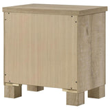 Oakglen 2-drawer Nightstand Bedside Table Weathered Oak | Beige | Weathered Oak | 225102