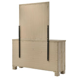 Oakglen 6-drawer Bedroom Dresser and Mirror Weathered Oak | Beige | Weathered Oak | 225103M