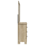 Oakglen 6-drawer Bedroom Dresser and Mirror Weathered Oak | Beige | Weathered Oak | 225103M