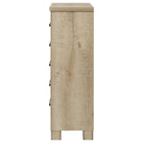 Oakglen 5-drawer Bedroom Chest of Drawers Weathered Oak | King | Beige | Weathered Oak | 225105
