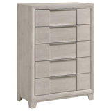 Farre 5-piece Eastern King Bedroom Set Washed Grey | Grey | Washed Grey / Light Grey | 225110KE-S5