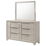 Farre 6-drawer Dresser with Mirror Washed Grey | Grey | Washed Grey | 225113M