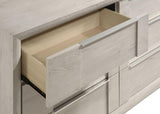 Farre 6-drawer Dresser with Mirror Washed Grey | Grey | Washed Grey | 225113M