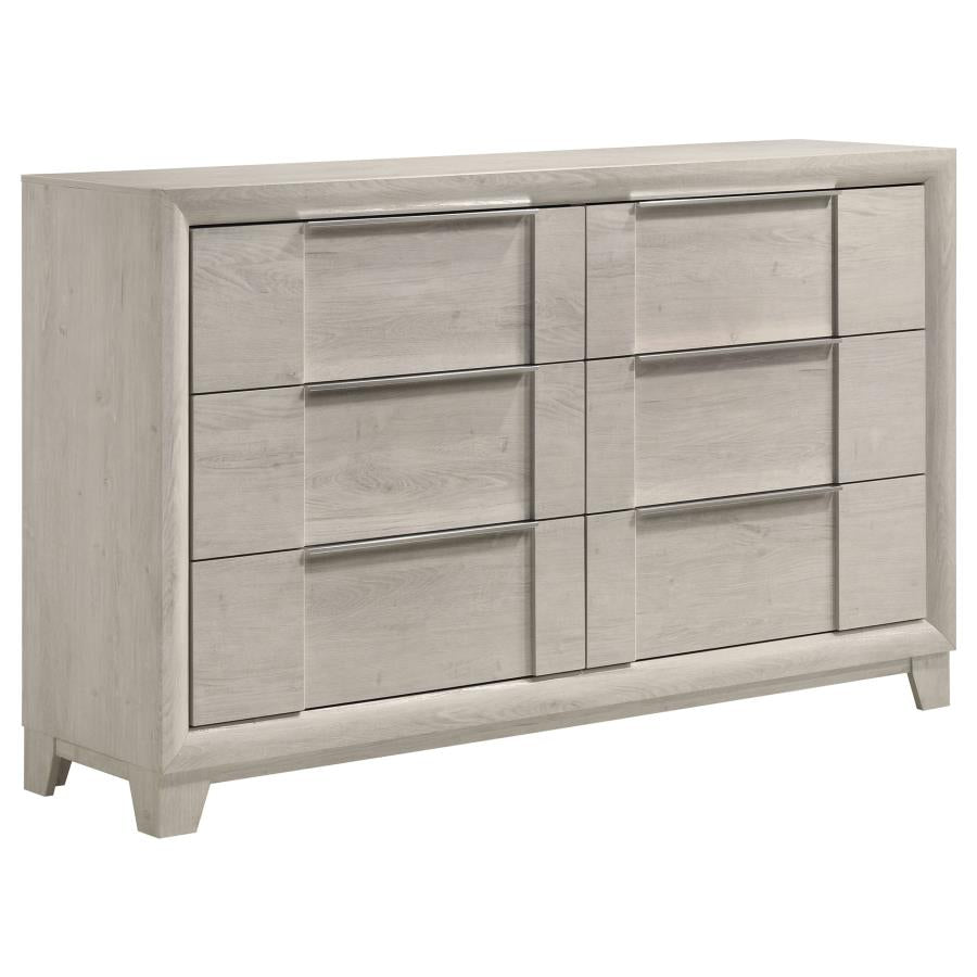 Farre 6-drawer Dresser Washed Grey | Grey | Washed Grey | 225113