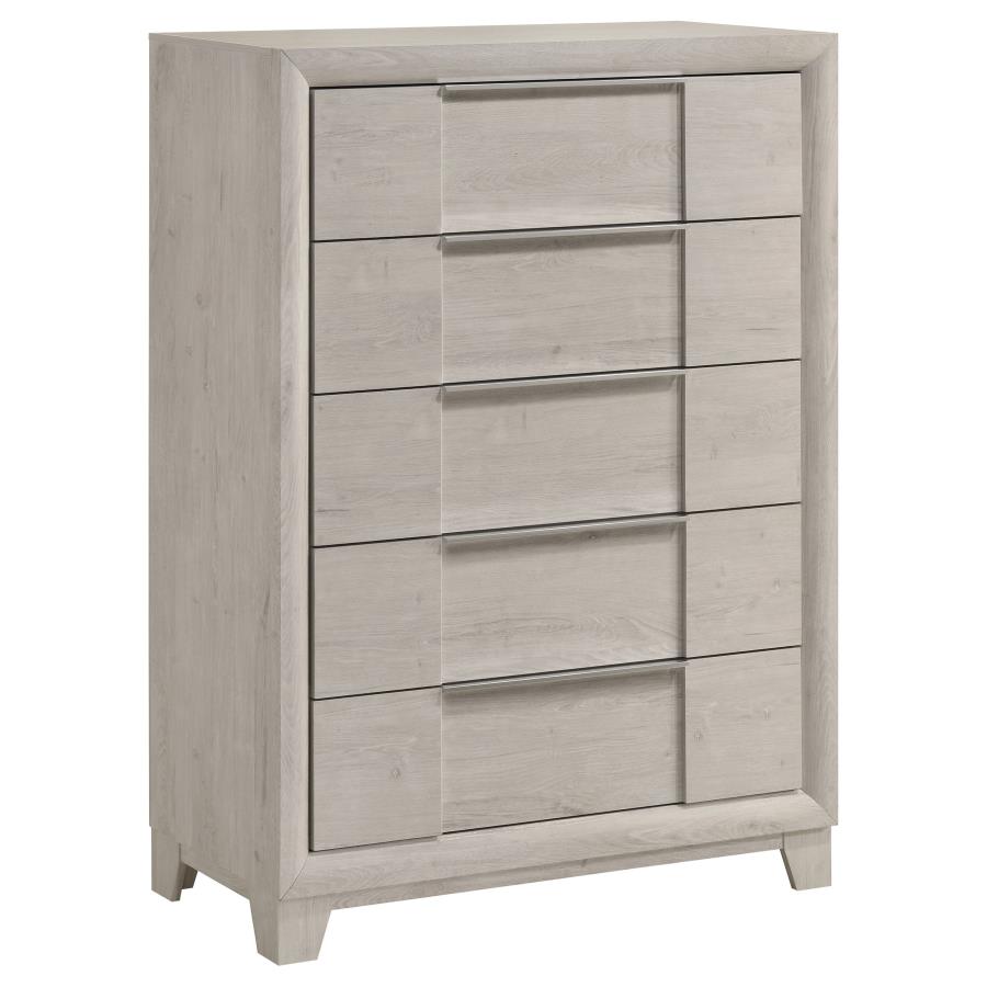 Farre 5-drawer Chest of Drawers Washed Grey | Grey | Washed Grey | 225115