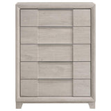 Farre 5-drawer Chest of Drawers Washed Grey | Grey | Washed Grey | 225115