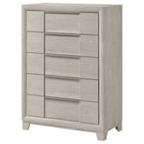 Farre 5-drawer Chest of Drawers Washed Grey | Grey | Washed Grey | 225115