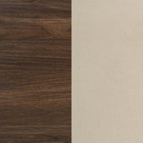 Etienne Full Velvet Upholstered Panel Bed Walnut | Ivory | Walnut / Vanilla | 225121F