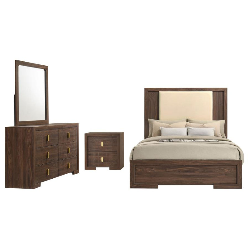 Etienne 4-piece Bedroom Set Walnut