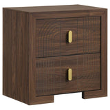 Etienne 2-drawer Nightstand Bedside Table Walnut | Brown | Walnut | 225122