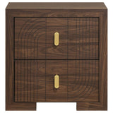 Etienne 2-drawer Nightstand Bedside Table Walnut | Brown | Walnut | 225122